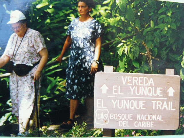 Mom at El Yunque Trail